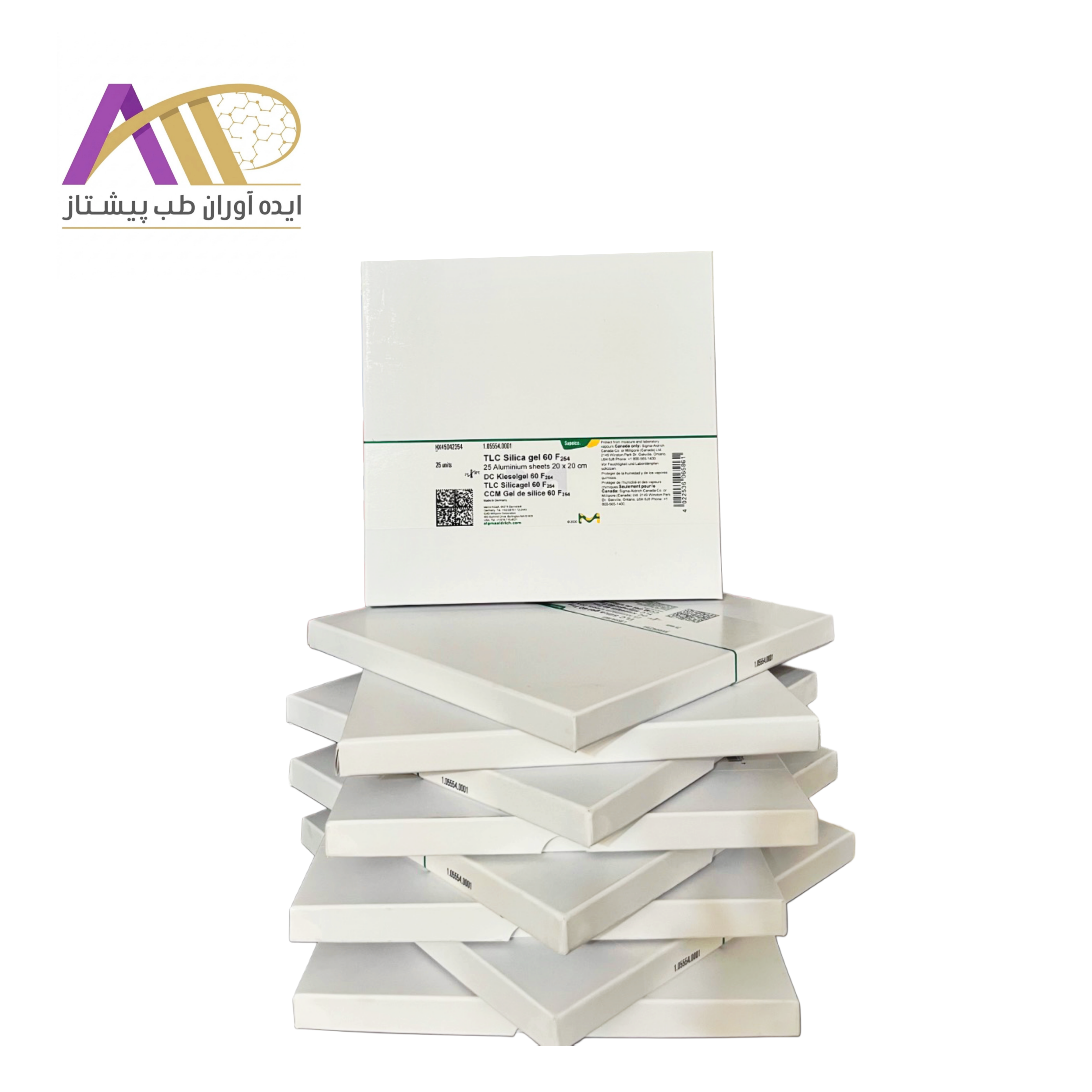 صفحات TLC سیلیکا ژل 60 F254 کد: 105554
