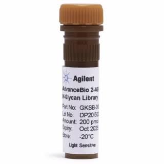AdvanceBio 2-AB α(2,3) Sialylated triantennary N-glycan Library. Library cat : GKSB-233