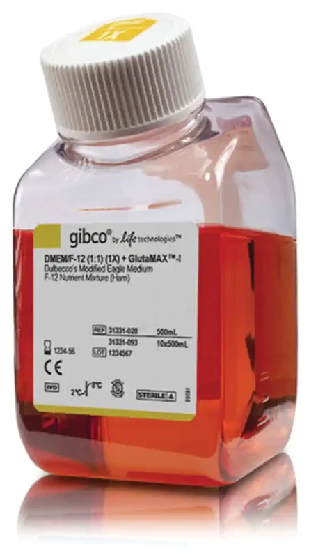 Gibco™ DMEM/F-12, GlutaMAX™ Supplement Cat: 31331093 / 10x500ml