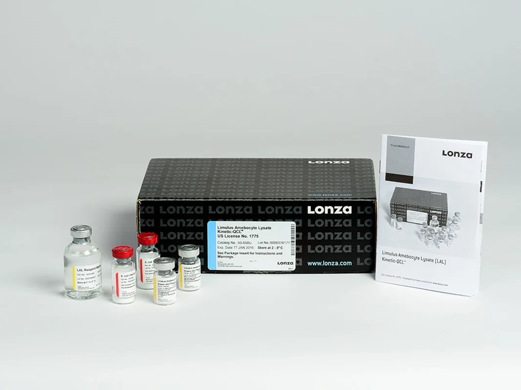 Lonza Kinetic Chromogenic LAL Assay for endotoxin detection for 192 tests, Assay sensitivity: 0.005 – 50 EU/m Cat : 650U-50